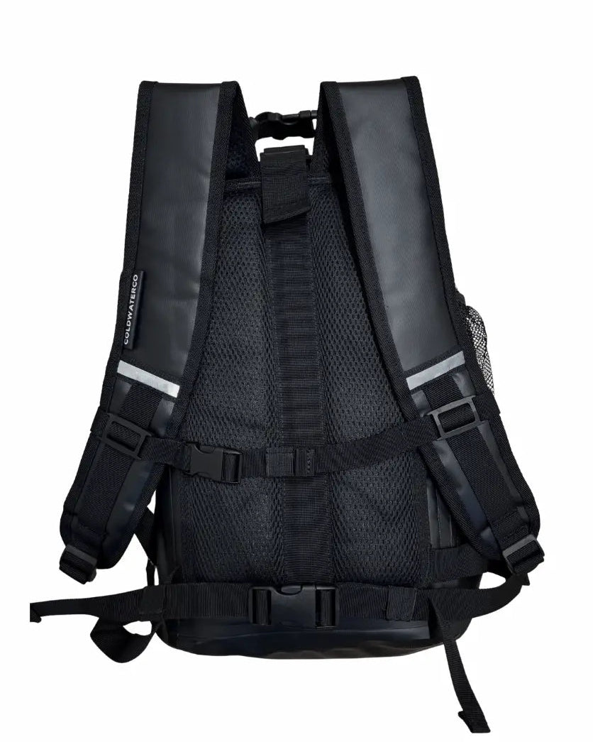 'ColdWaterCo' waterproof backpack, with white background