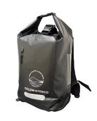 'ColdWaterCo' waterproof backpack, with white background